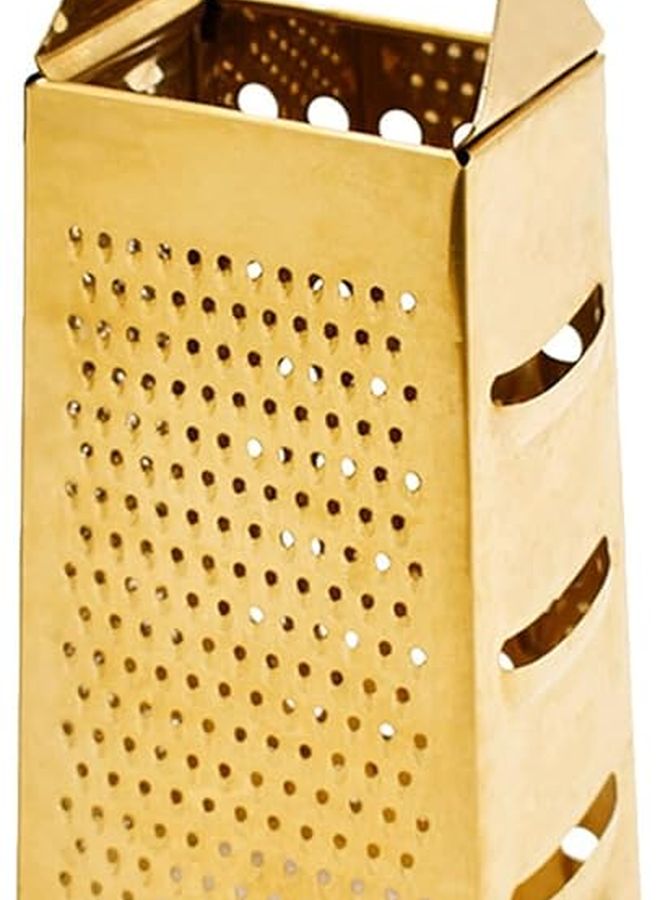 Heavy Duty Stainless Steel Four Sided Kitchen Grater For Cheese Vegetables Easy Clean - Image 1